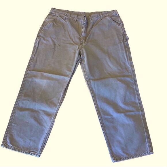 Carhartt Canvas Utility Carpenter Pants Size 40x30 - Picture 2 of 9